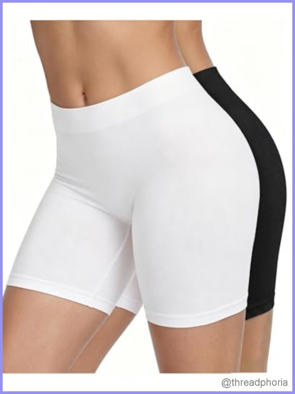 Seamless Anti Chafing Slip Shorts for Women Under Dresses 2 Pack